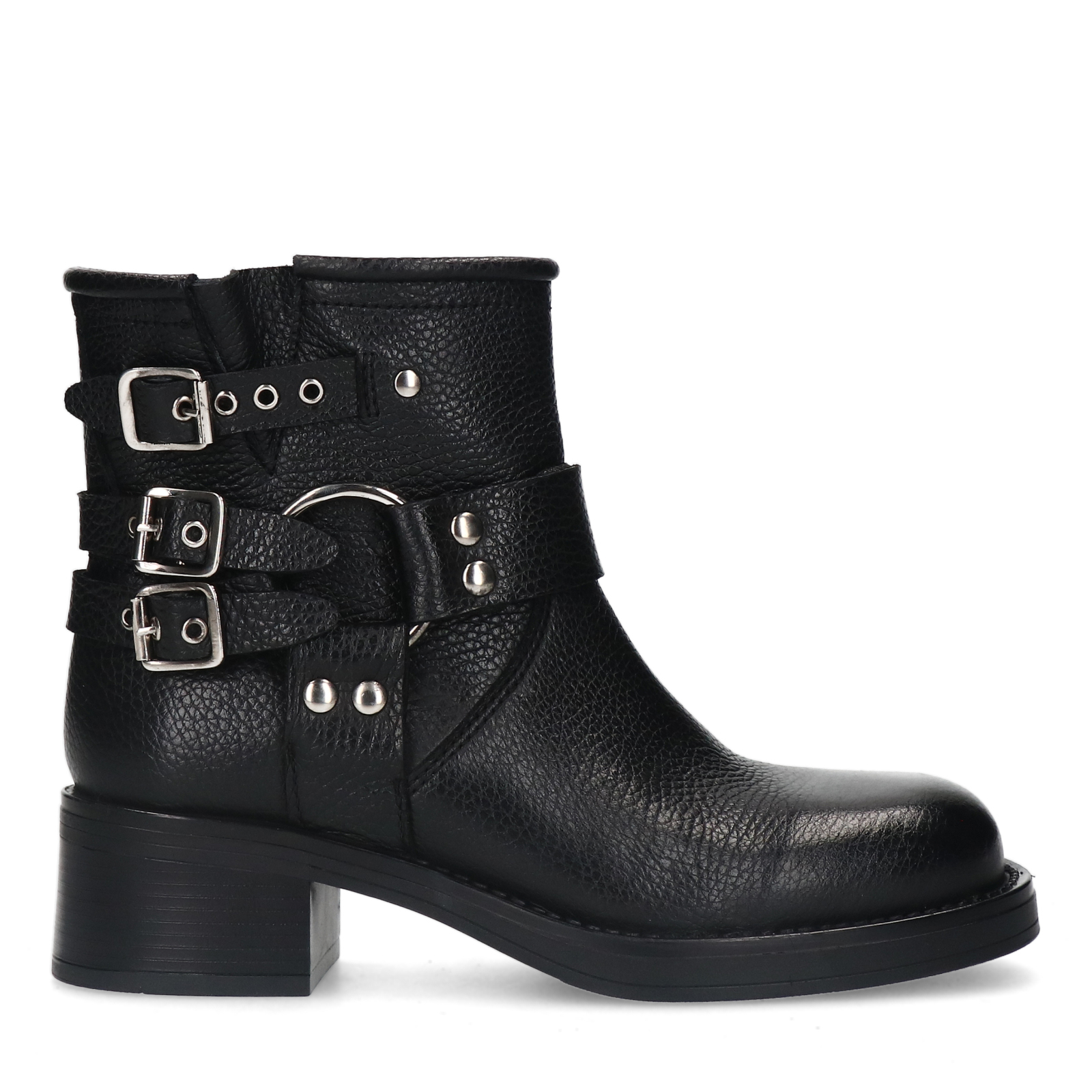 Black biker boot online