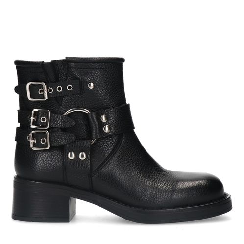 PRE-ORDER - Zwarte biker enkelboots