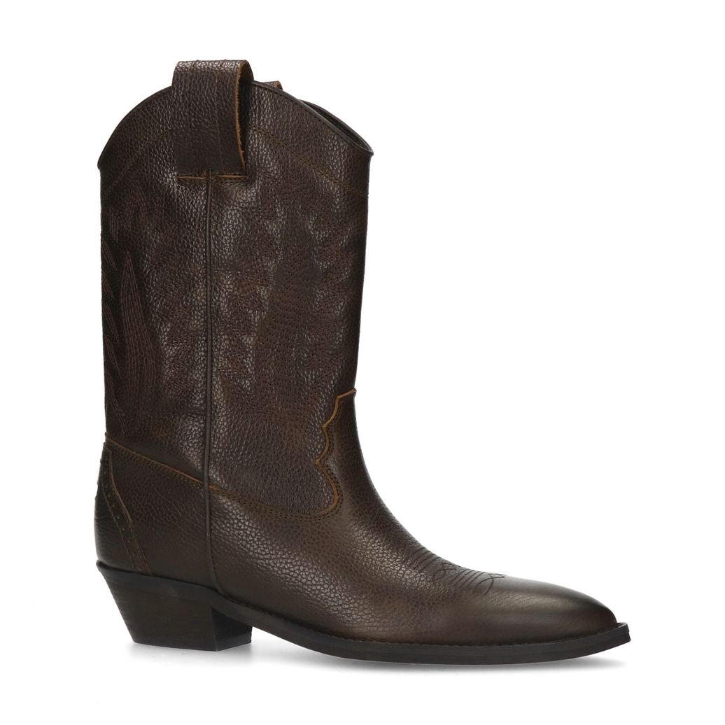 Santiags en cuir - marron