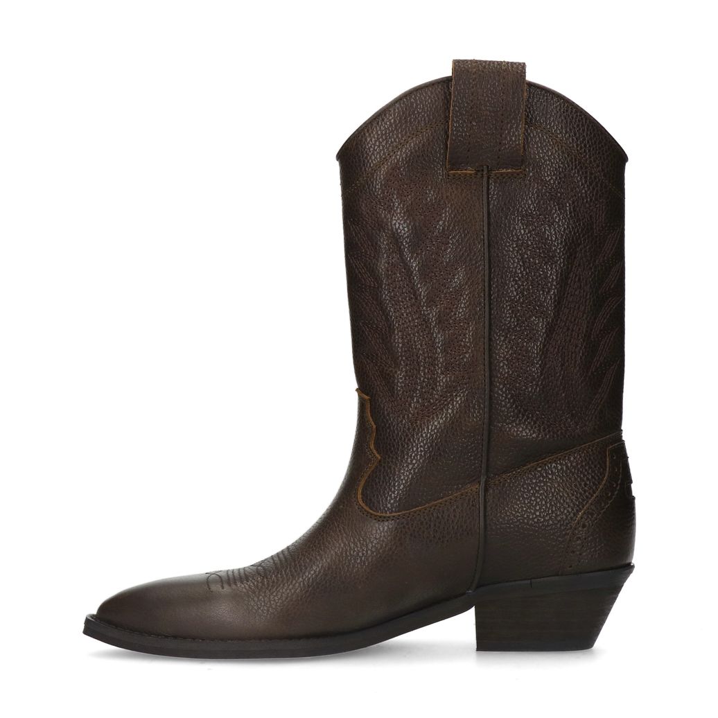 Braune Western Boots aus Leder