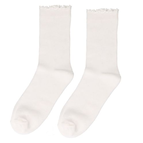 Witte ruffle sokken