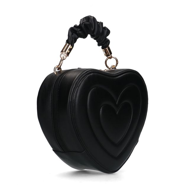 Sacha x Tessa van Montfoort Zwarte hartvormige tas