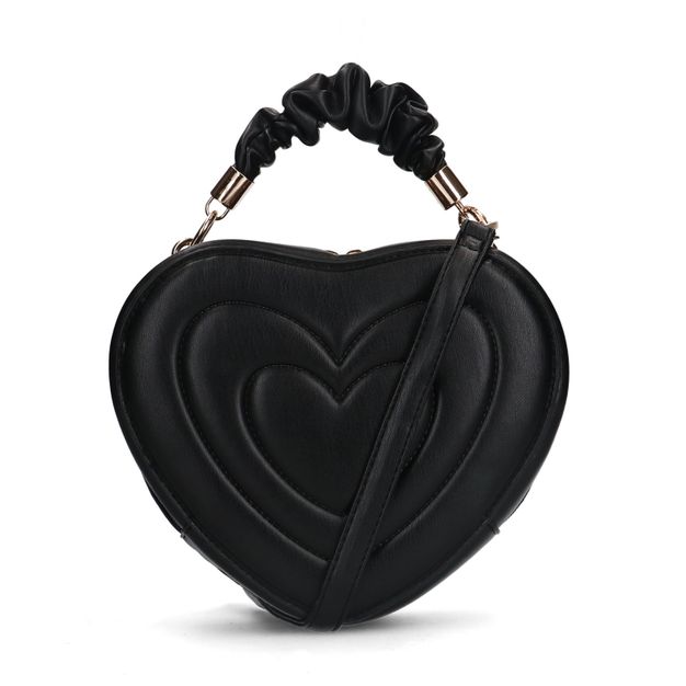 Sacha x Tessa van Montfoort Zwarte hartvormige tas