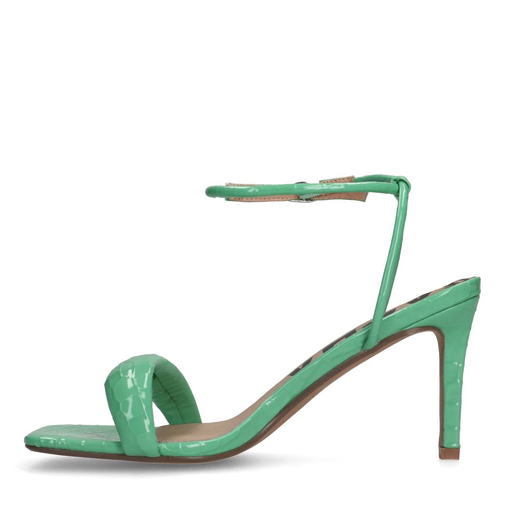 Groene sandalen met hak