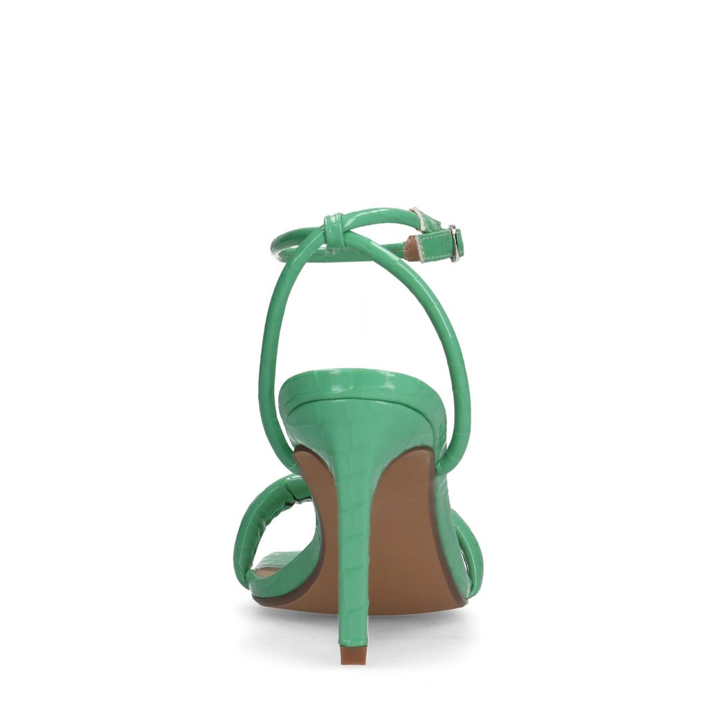 Groene sandalen met hak