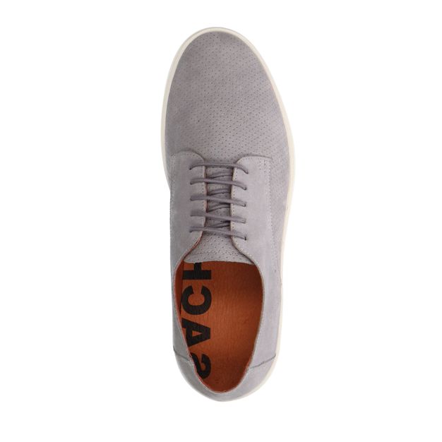 Chaussures à lacets en daim - gris