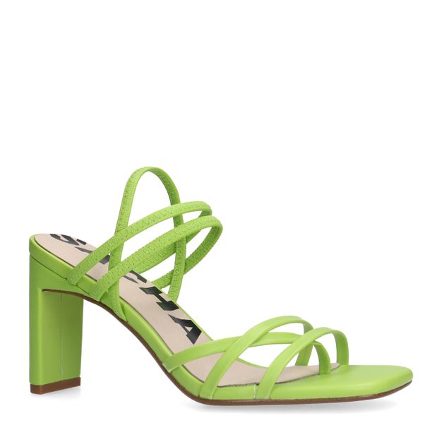 Sandales à talon avec brides - vert