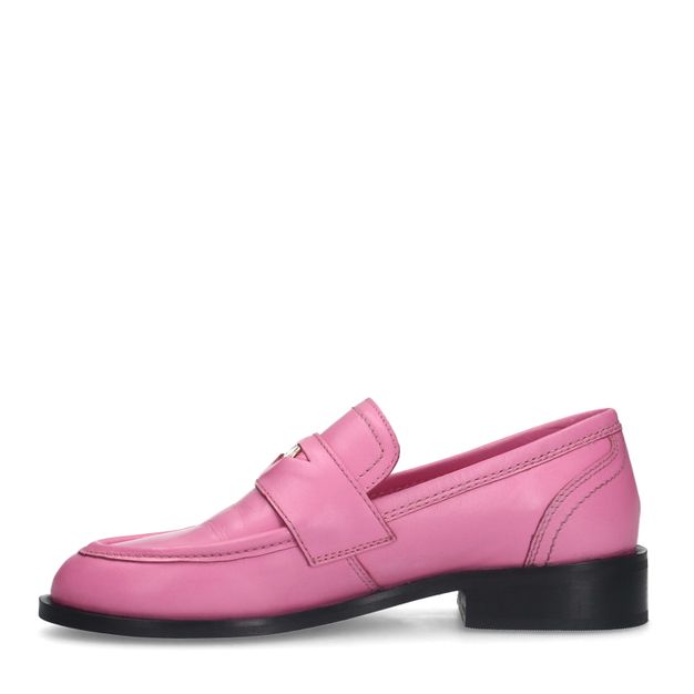 Penny loafers en cuir - rose