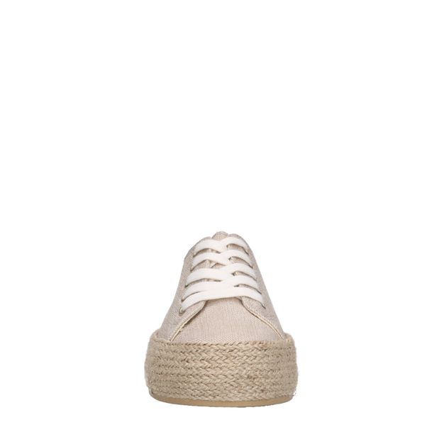Baskets en toile avec semelle en corde - beige