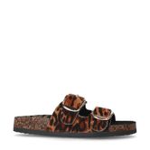 Coming soon - Leren slippers met luipaardprint