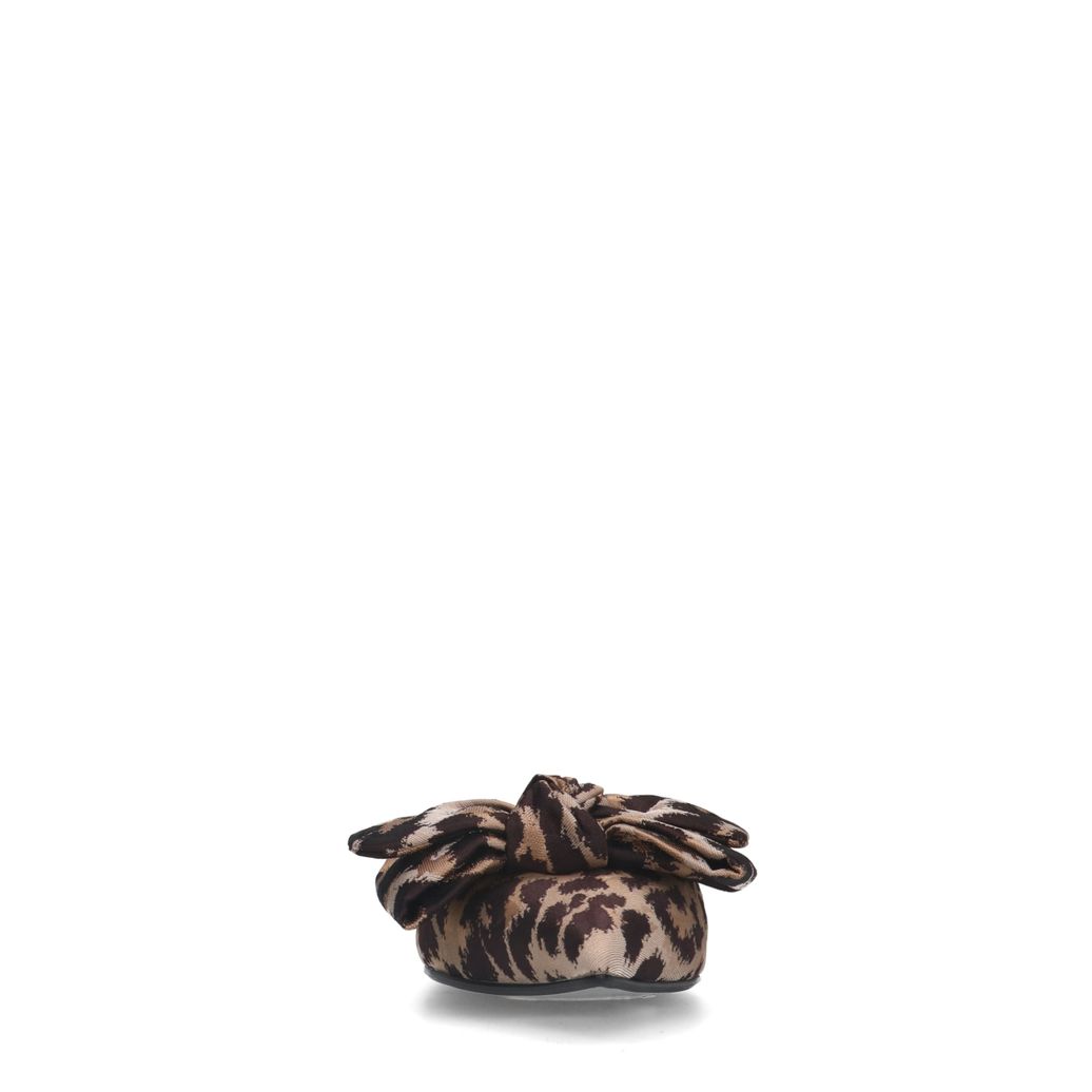 Slingbacks mit Leoprint und Schleife