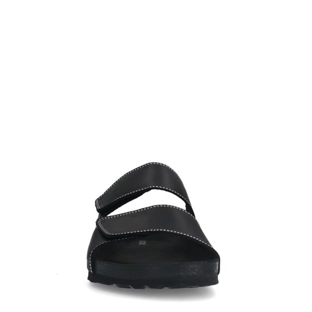 Zwarte nubuck slippers