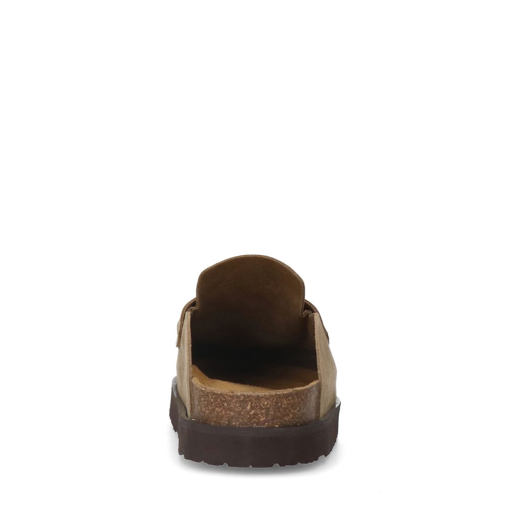 Chaussures à enfiler en daim - taupe