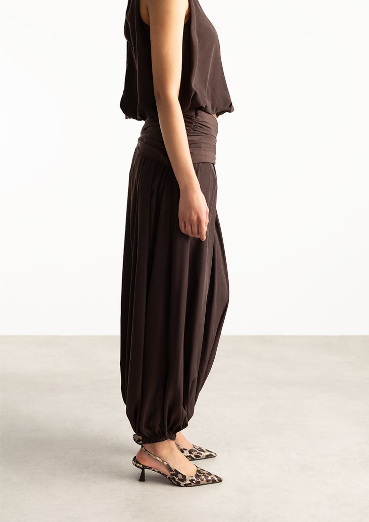 Slingbackpumps mit Leoprint