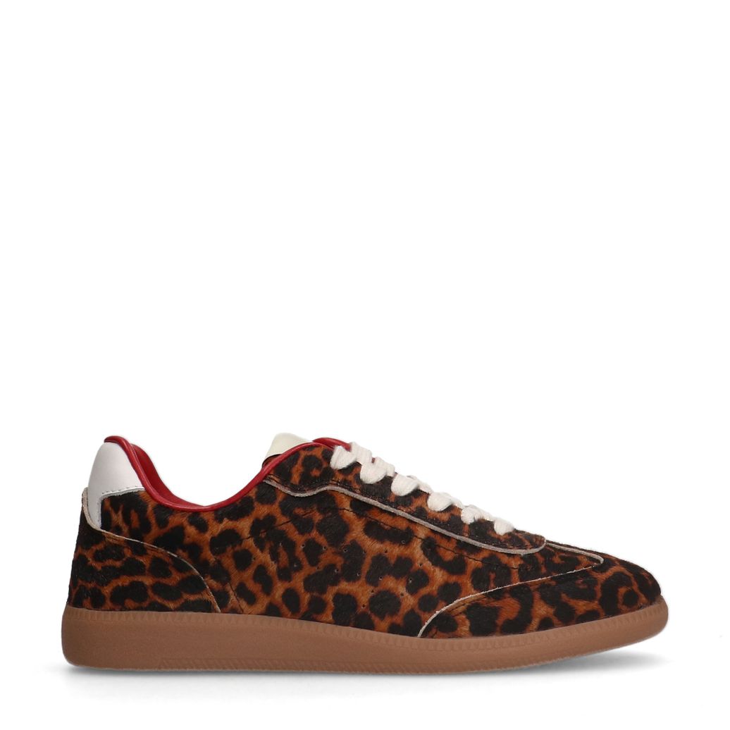 Ledersneaker mit Leoprint