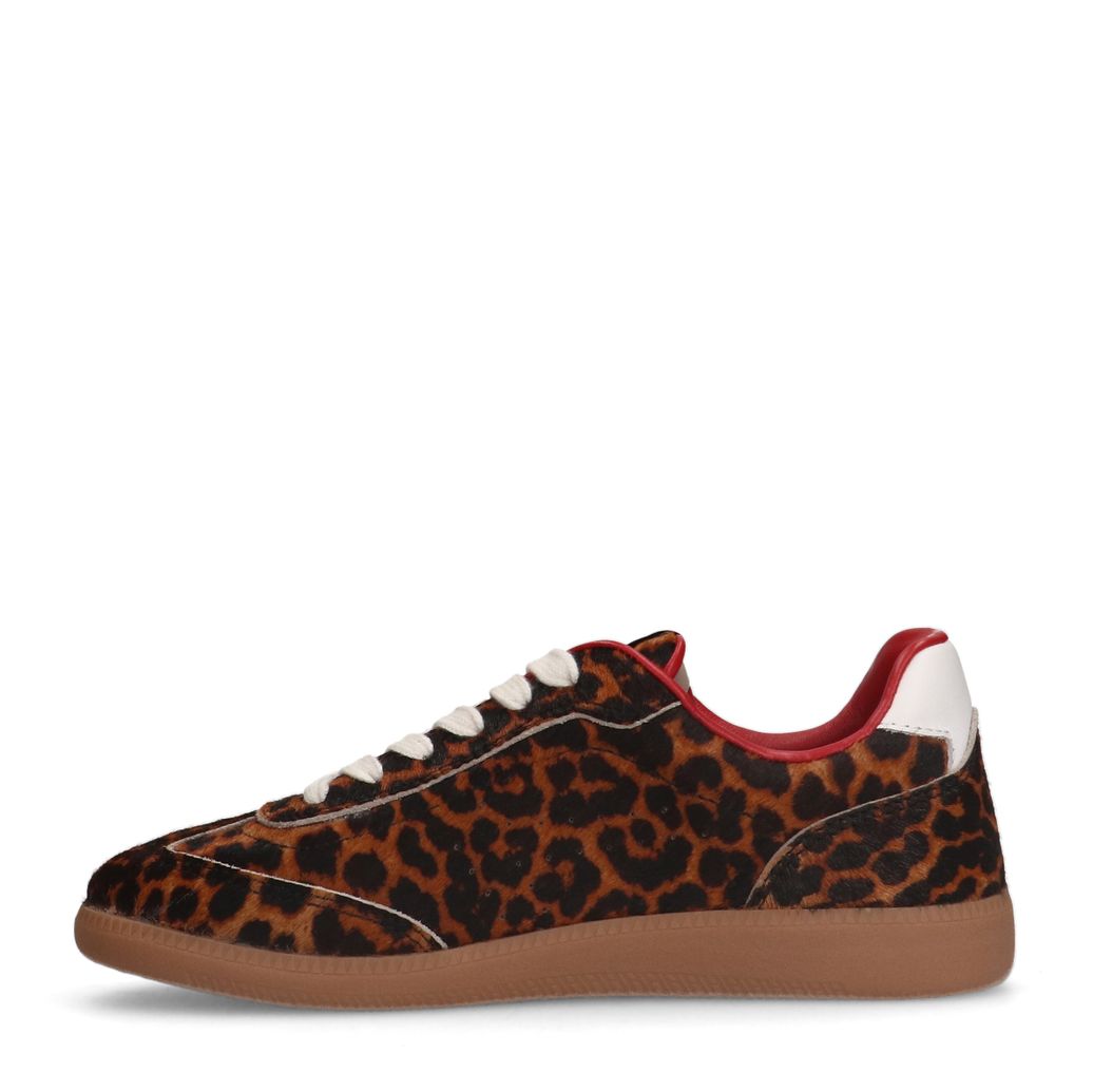 Leopard leren sneakers