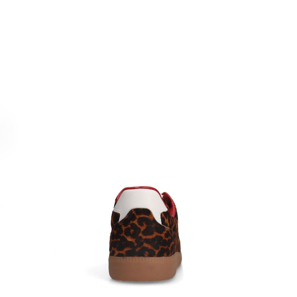 Leopard leren sneakers