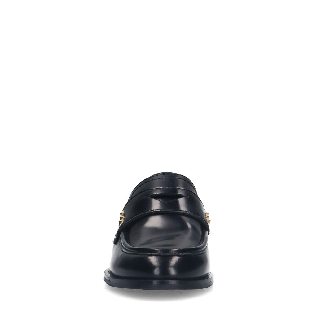 Zwarte leren penny loafers