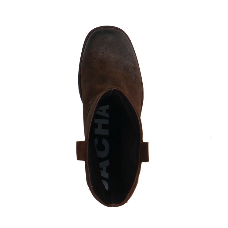 Bottines en daim à talon - marron foncé