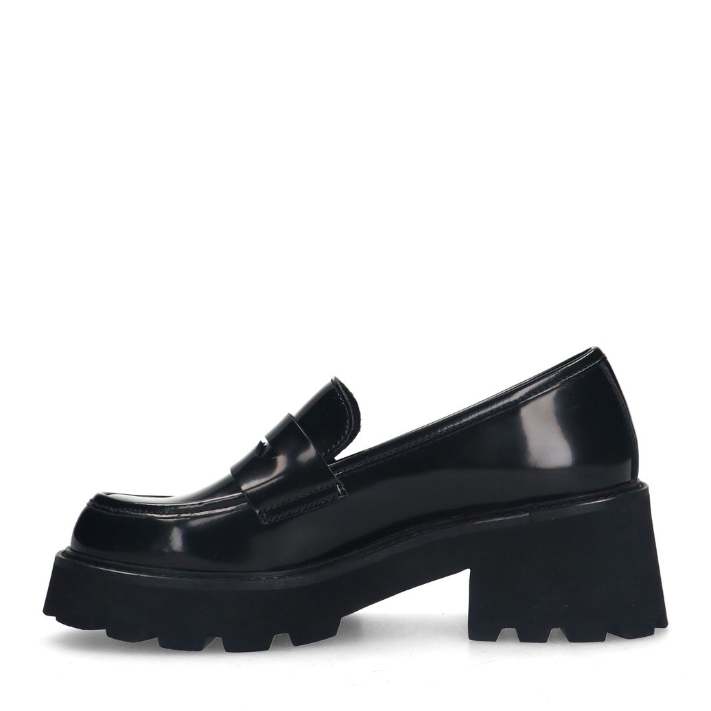 Mocassins chunky en cuir - noir