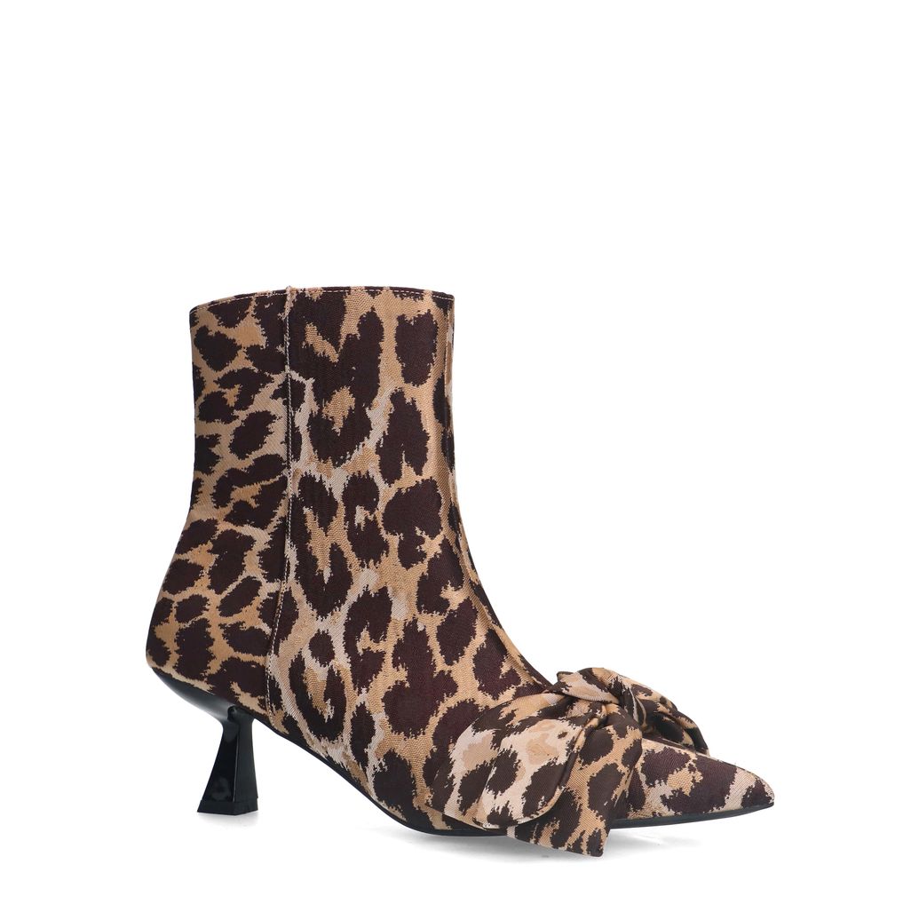 Bottines léopard à talon