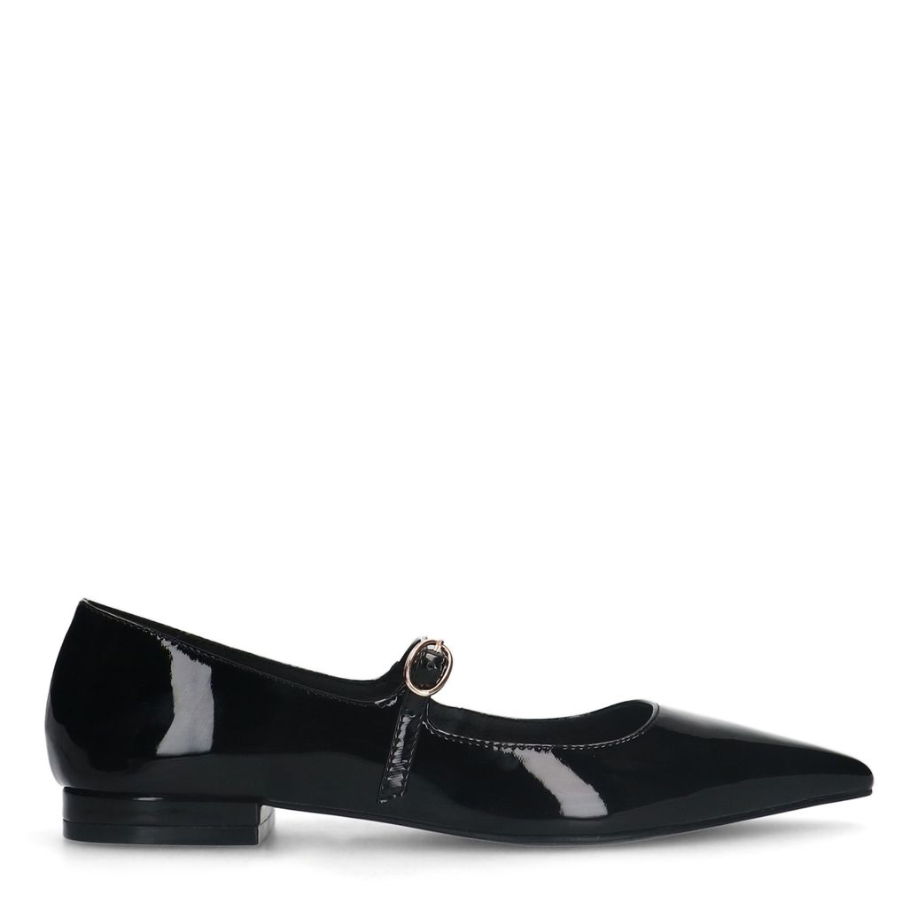 Zwarte lak ballerina's