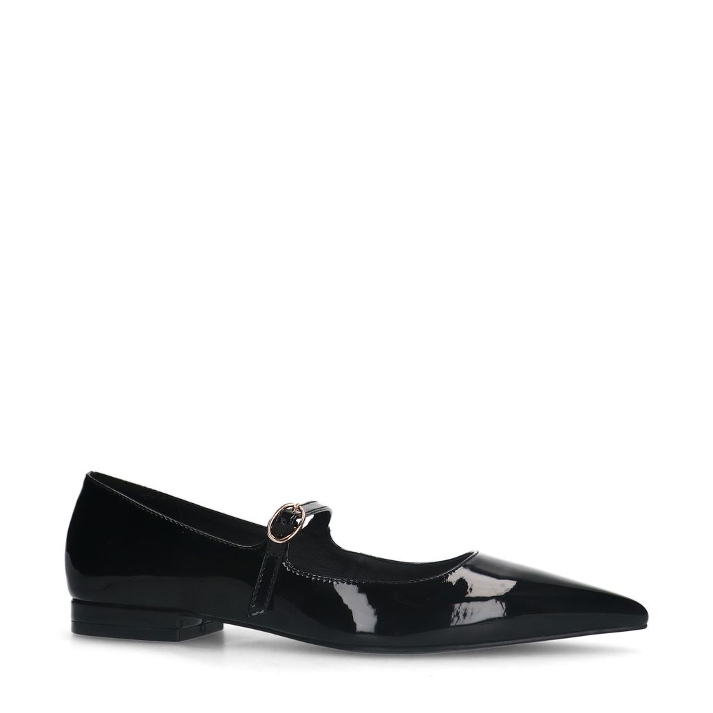 Zwarte lak ballerina's