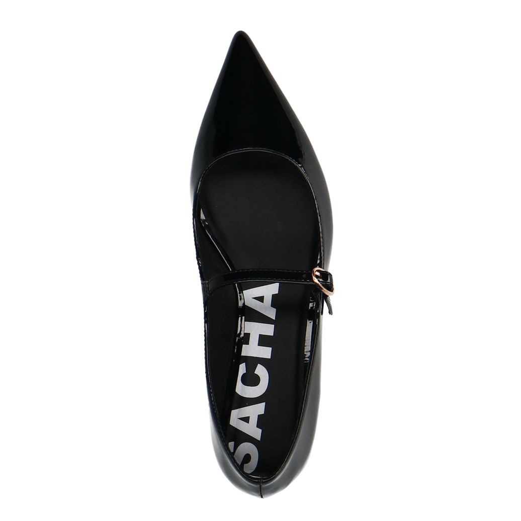Zwarte lak ballerina's