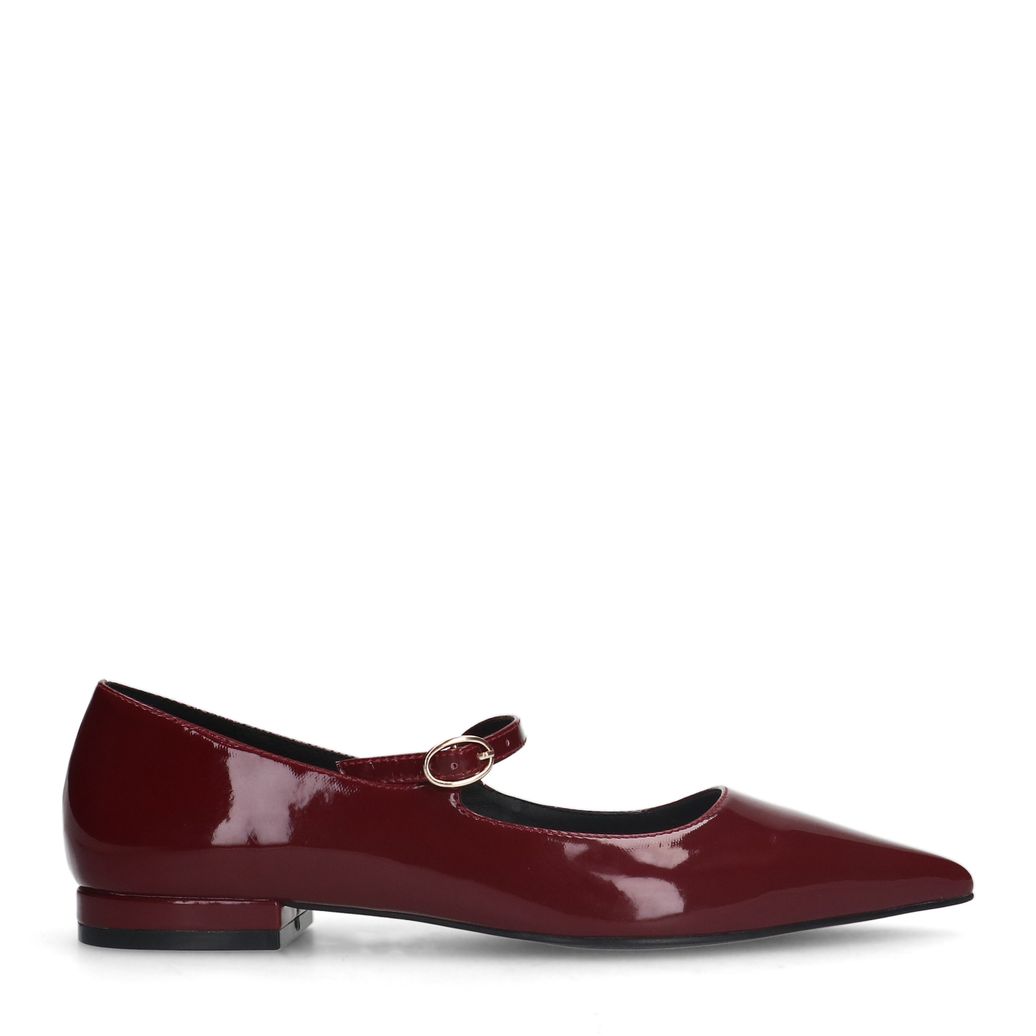 Ballerines vernies - rouge