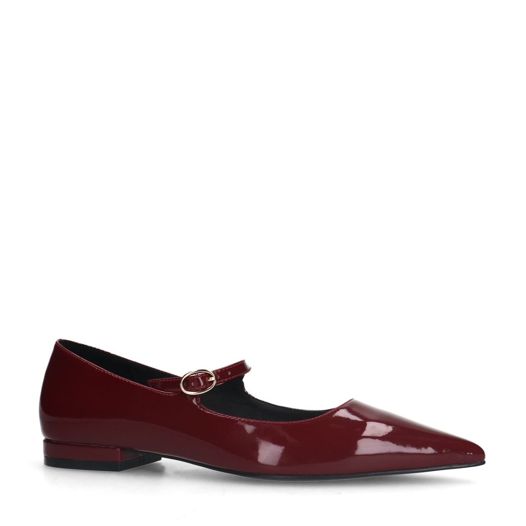 Bordeaux rode lak ballerina's