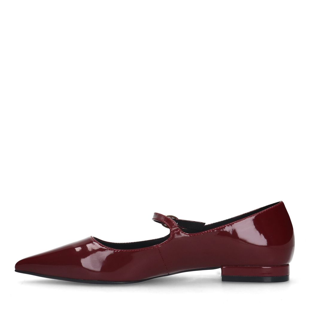 Bordeaux rode lak ballerina's