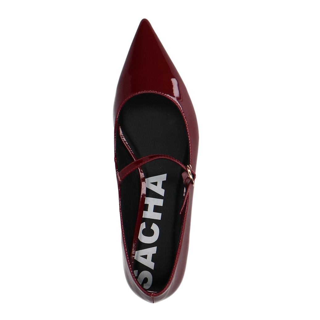 Ballerines vernies - rouge