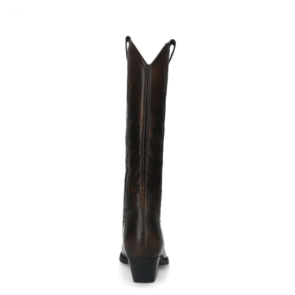 Santiags en cuir - marron délavé