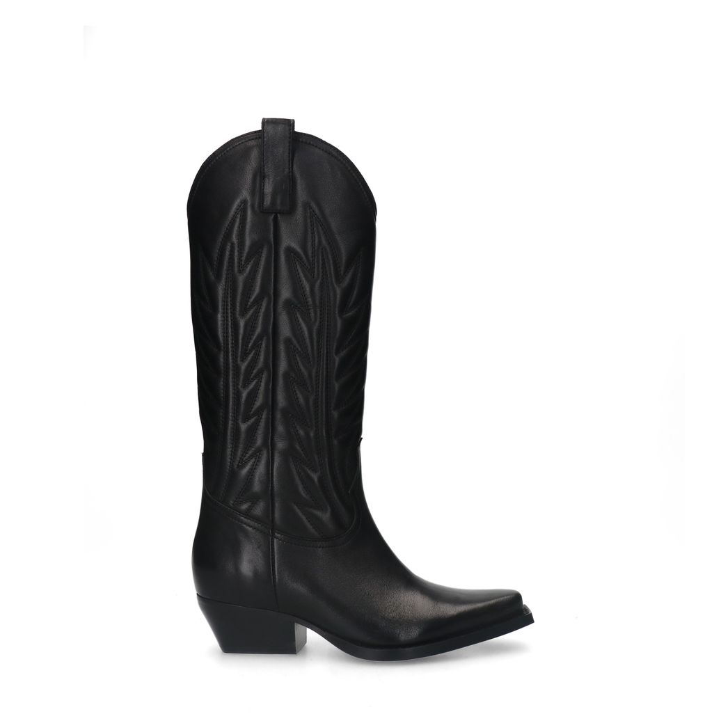 Santiags en cuir - noir