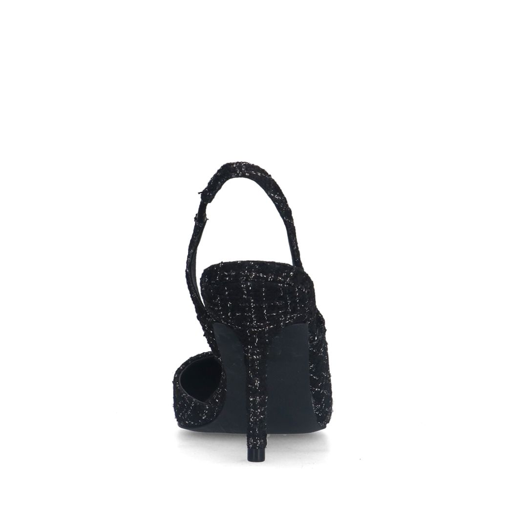Zwarte slingback pumps