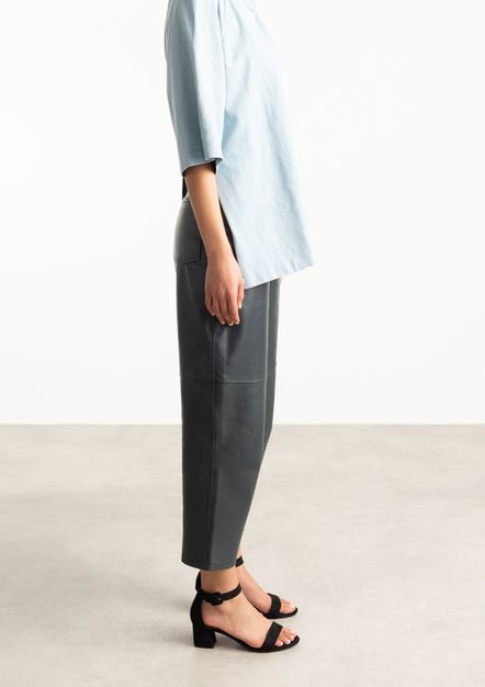 Zwarte suède sandalen met blokhak