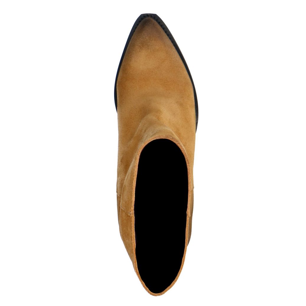 Bottines en daim à talon - taupe