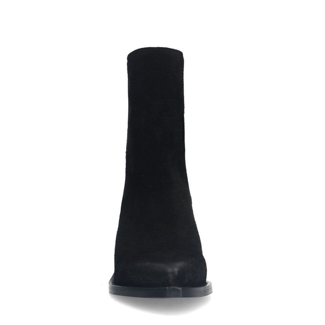 Bottines en daim à talon - noir