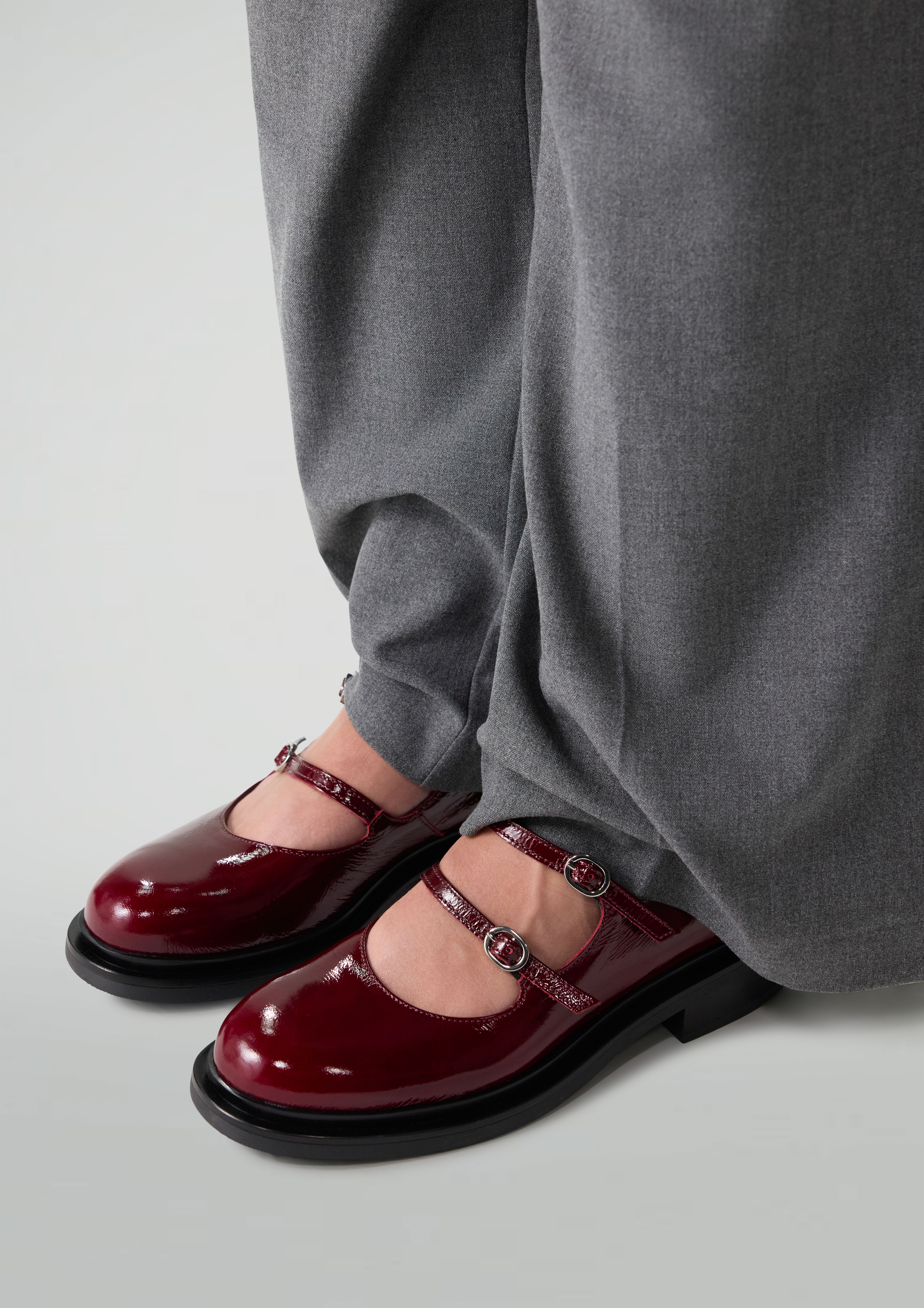 Ulalaza Chaussures Mary Janes à plateforme pour femme - Bout doux