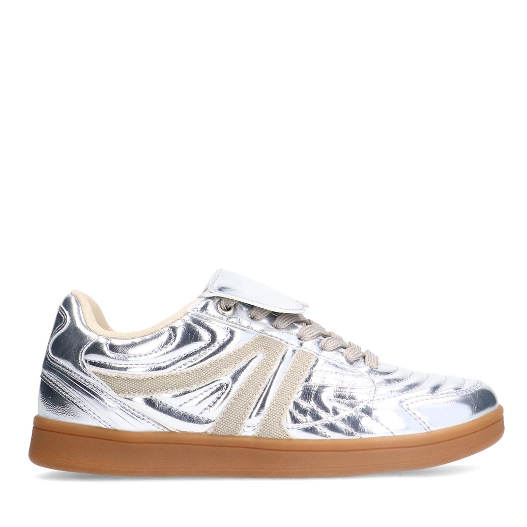 Silberfarben Metallic-Sneaker