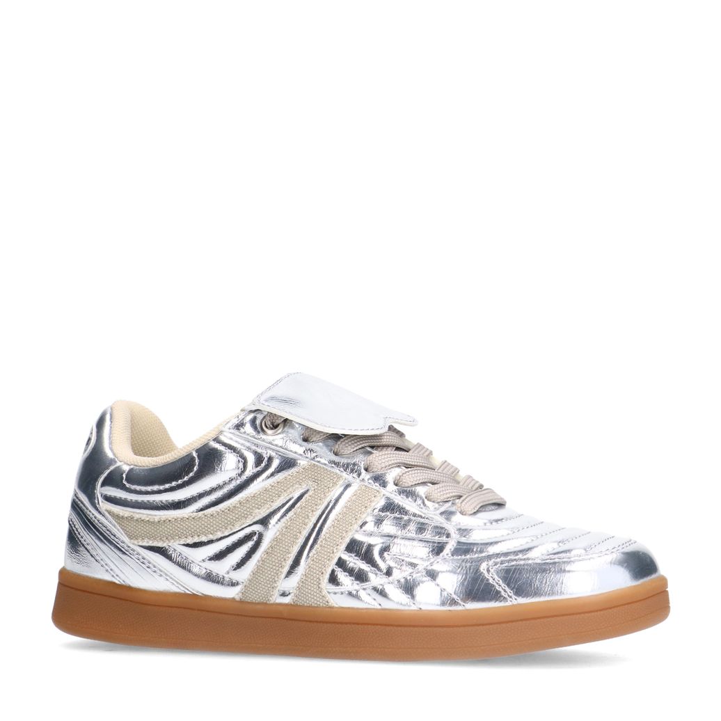 Silberfarben Metallic-Sneaker