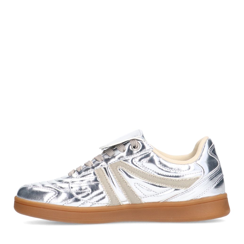 Silberfarben Metallic-Sneaker