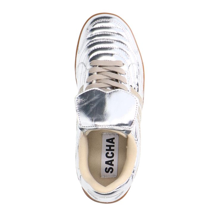 Silberfarben Metallic-Sneaker