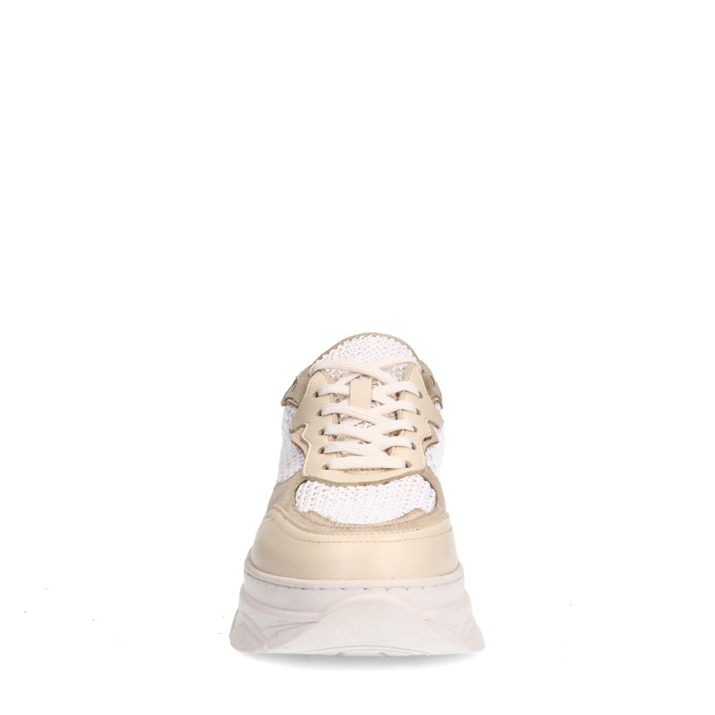 Baskets en cuir - blanc cassé