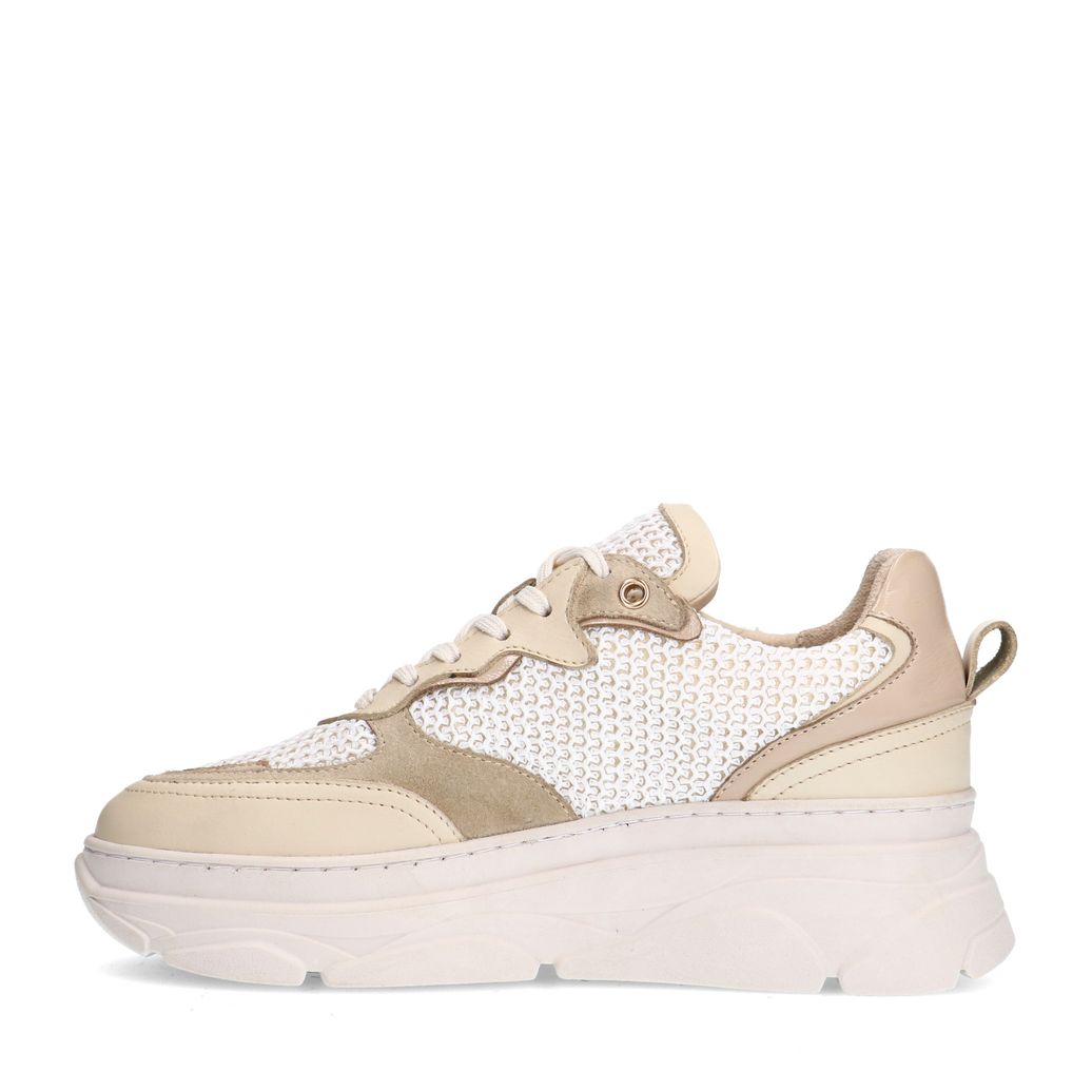 Baskets en cuir - blanc cassé
