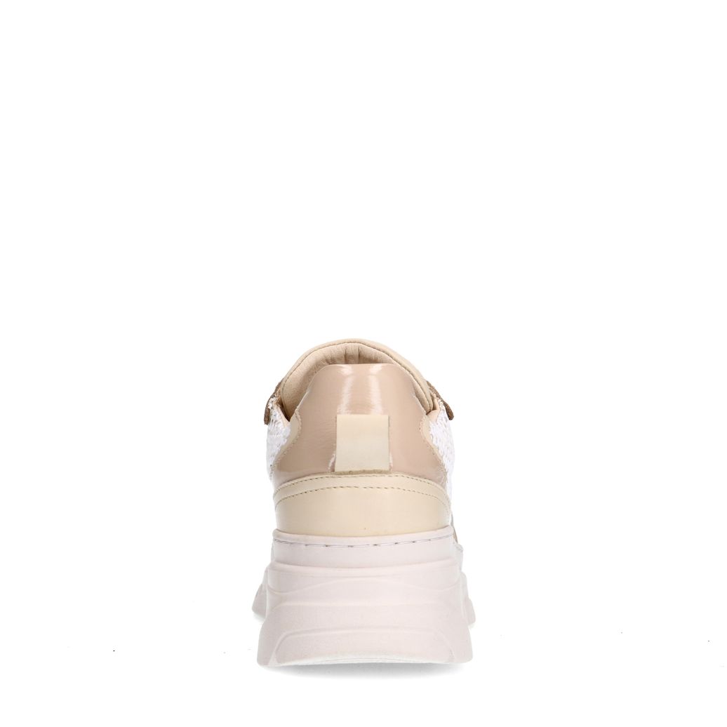Baskets en cuir - blanc cassé