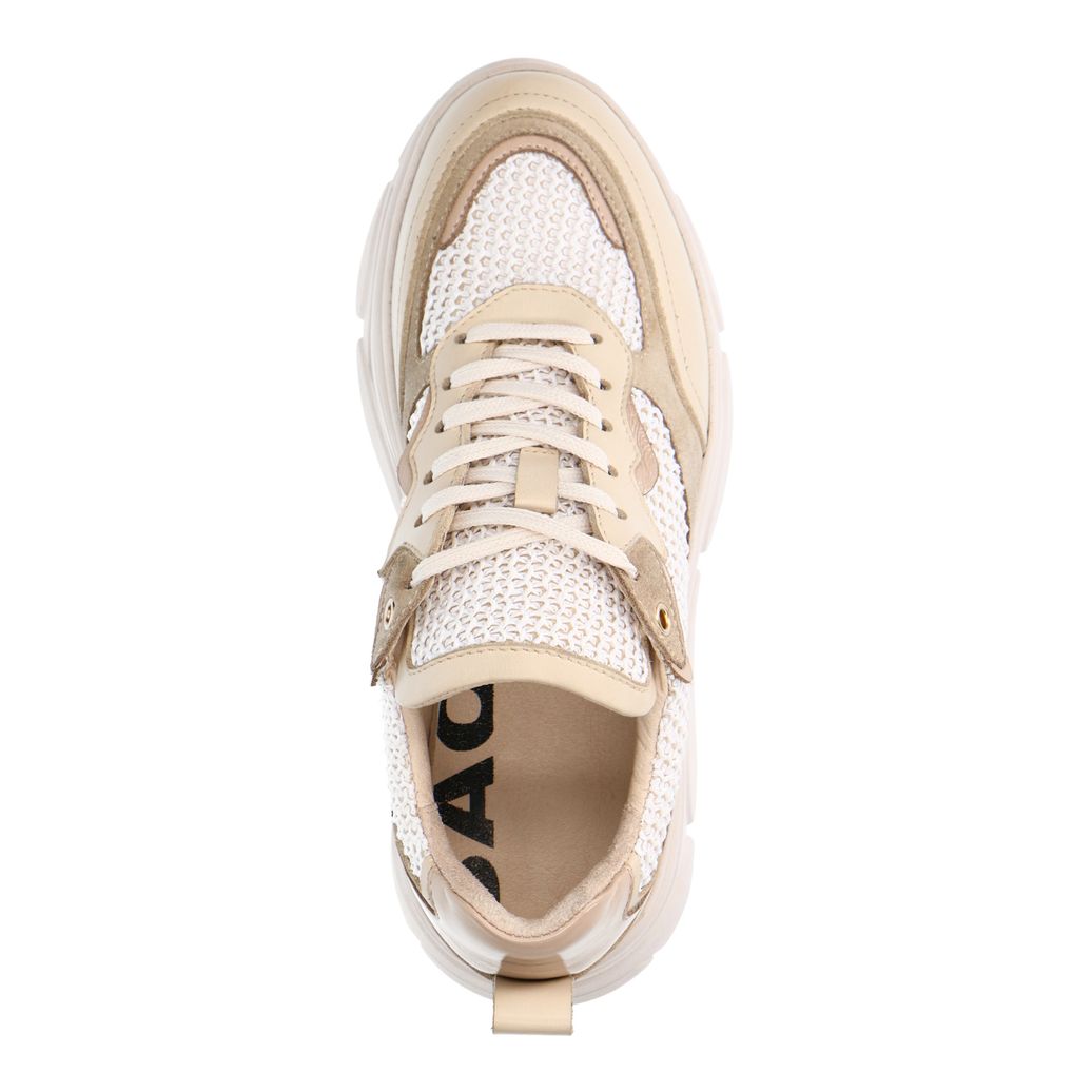 Baskets en cuir - blanc cassé