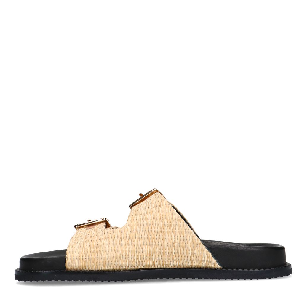 Claquettes en raphia - beige