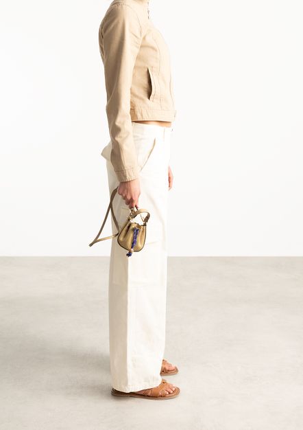 Cognacfarbene Ledersandalen