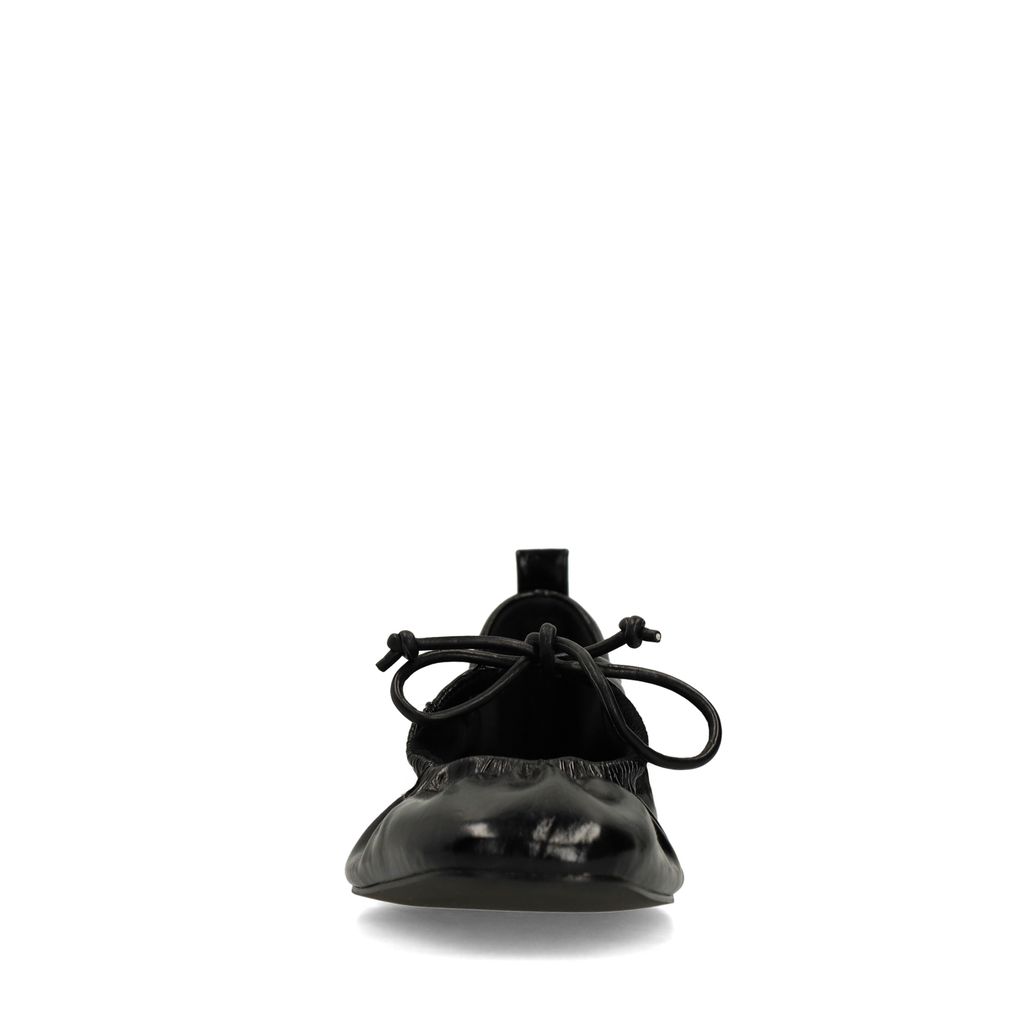 Ballerines avec lacets - noir